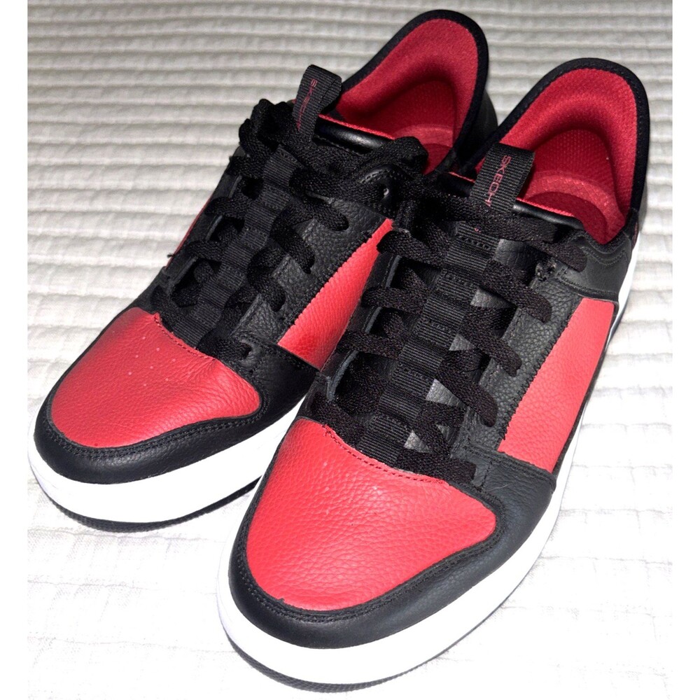 Skechers Men’s Slip Ins Sport Court 92  Size 9.5 Red/Black